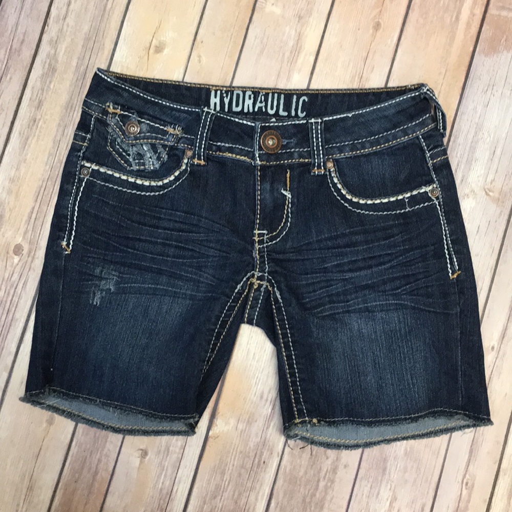 Hydraulic Denim Shorts